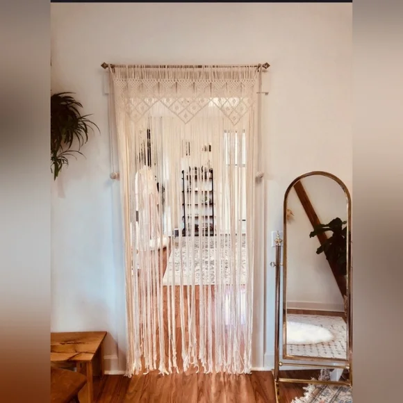 Bohemian Macrame Wedding Arch Decor - Picture 3 of 3